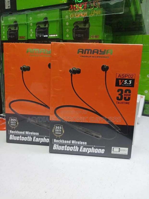 Amaya Asp02 30 Hours Wireless Neckband Bluetooth Earphones