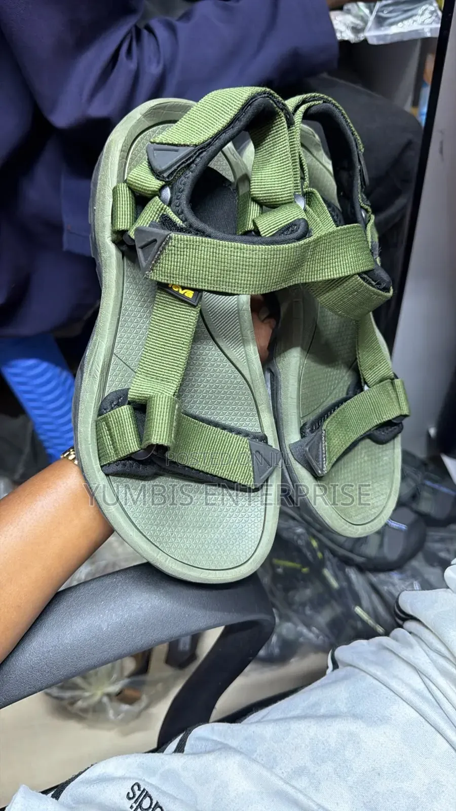 Green Mens Teva Opens Shoes Size 40
