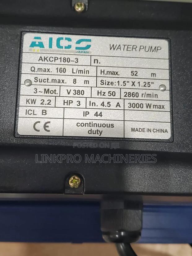3hp Aico Electric Booster Pump - thumbnail 3