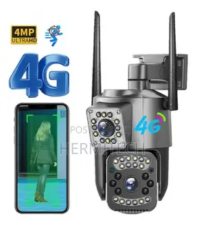 Dual Lens 4G PTZ Camera With SIM Slot, 6MP HD Security Monitoring