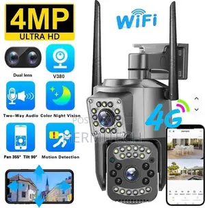 6MP Dual Lens 4G CCTV With SIM Card and Two-Way Remote Viewing