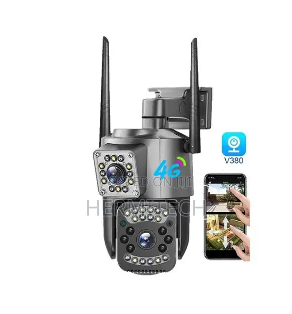 Dual Lens 4G CCTV With SIM Slot, App and Alexa Supportv380pro