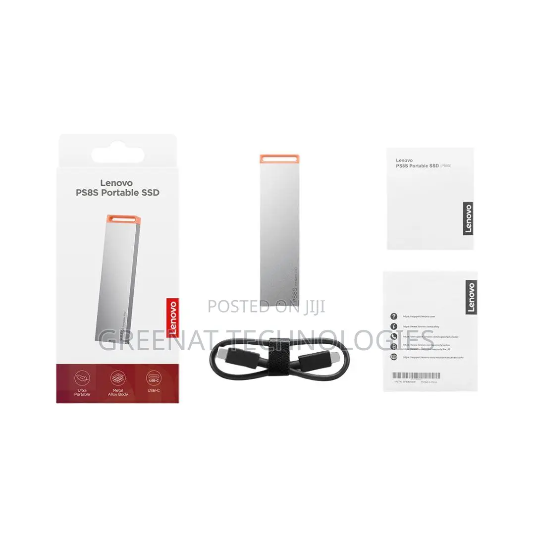 Lenovo PS8S 2TB Portable External SSD | USB 3.2 Gen 2 | 1050mb/S Read