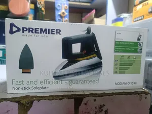 Premier Dry Iron Box/ Non-Stick Soleplate Iron Box