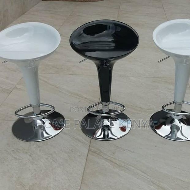 Bar Stool; Comfortable Plastic Adjustable Counter Height Stool - thumbnail 2
