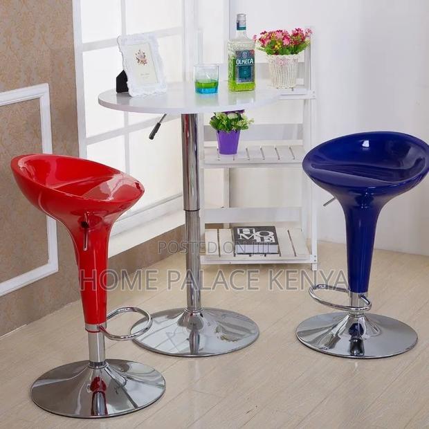 Bar Stool; Comfortable Plastic Adjustable Counter Height Stool - thumbnail 7