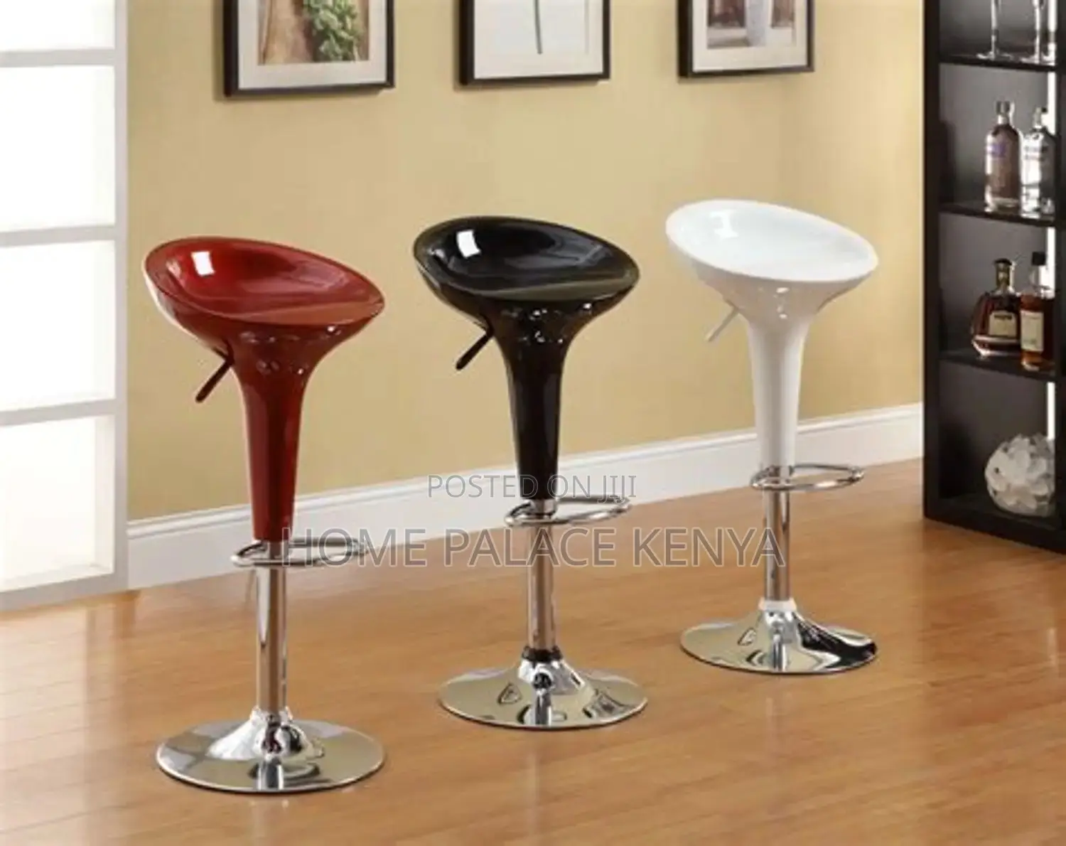 Bar Stool; Comfortable Plastic Adjustable Counter Height Stool