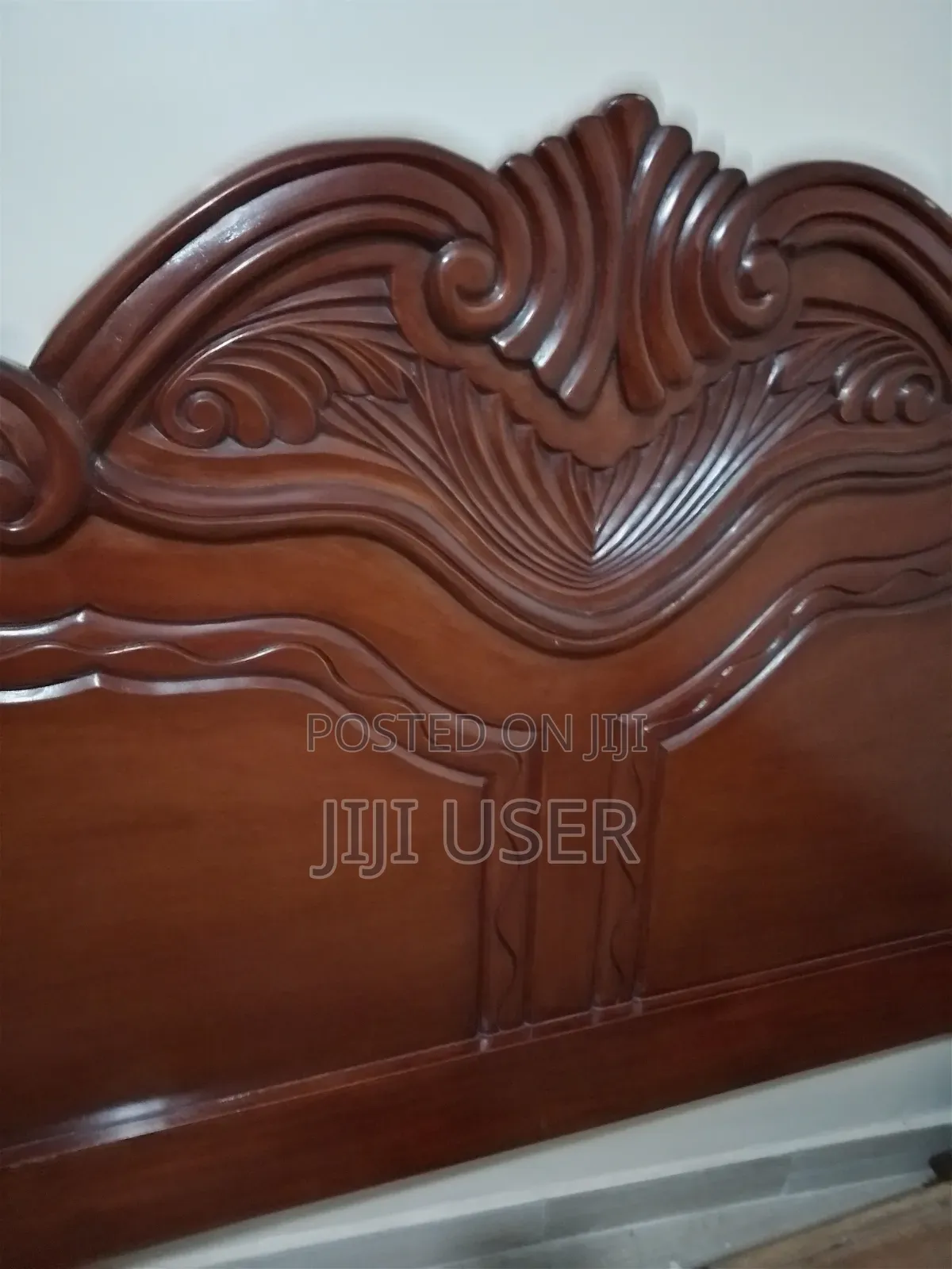 Strong 5 by 6 Mahogany Bed With a Bobmil Amara Mattress