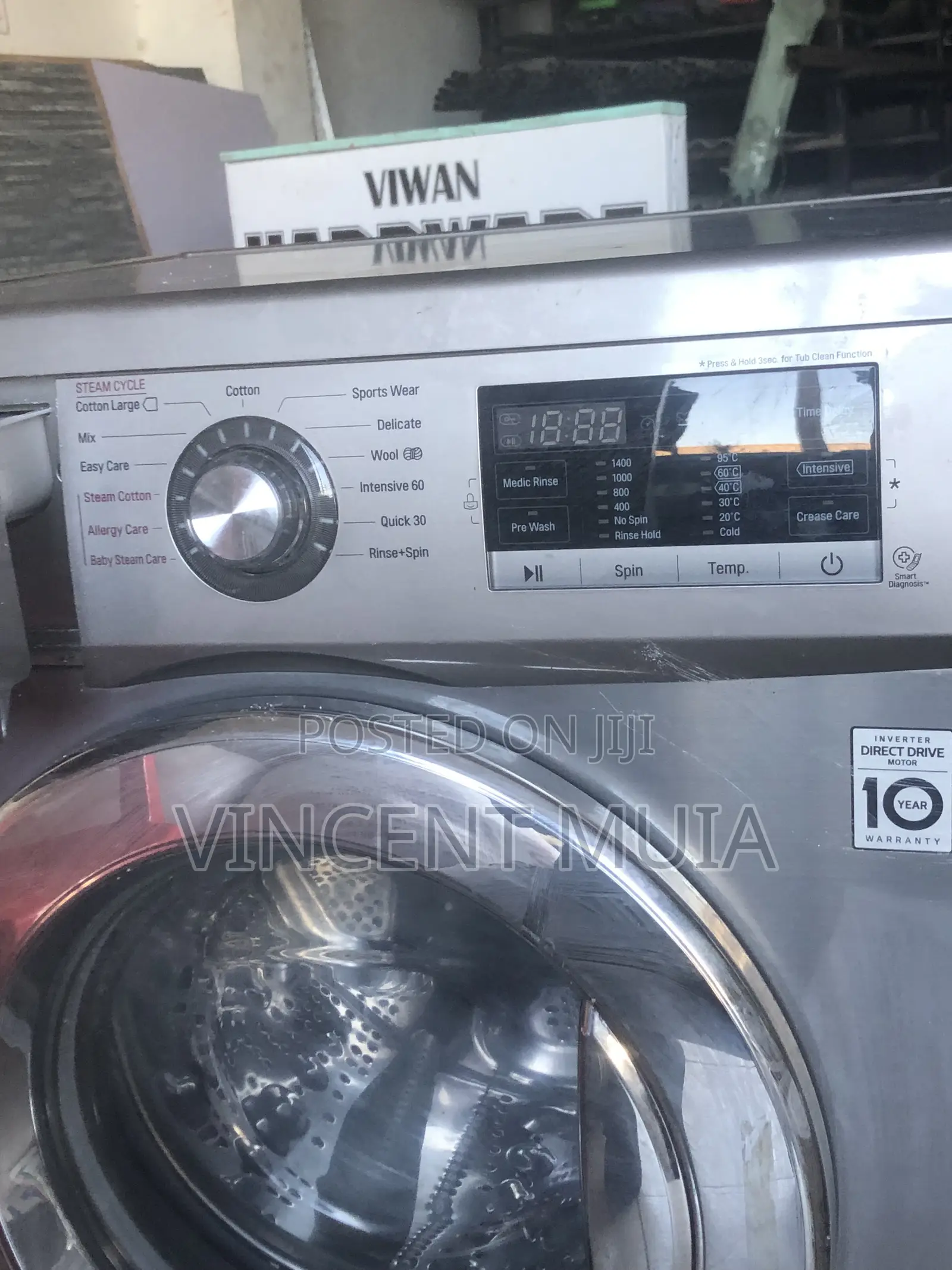 Almost New LG 9kg Washing Machine (Only 5 Months Old!)