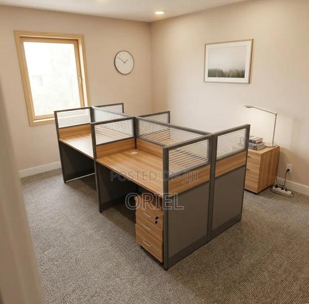 Office Workstation : Office Modular Staff Workstation for 4 - thumbnail 2