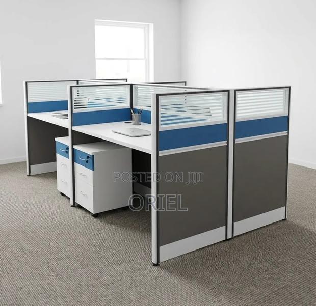 Office Workstation : Office Modular Staff Workstation for 4 - thumbnail 3