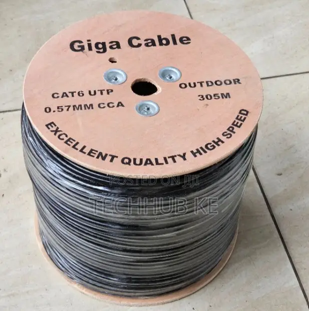 Giga Cable CAT6 Outdoor LAN Cable 305M for CCTV Data Networks