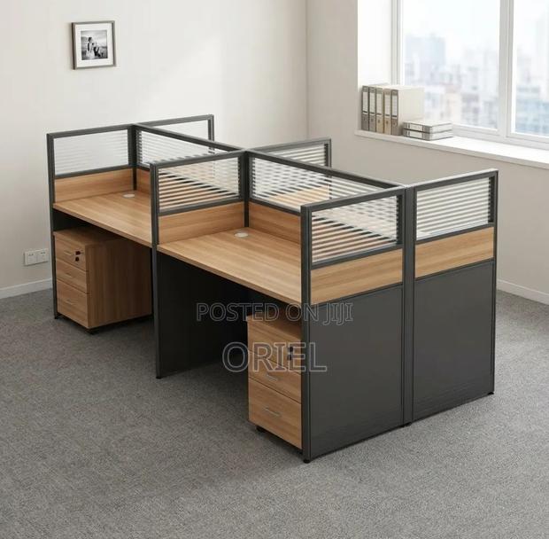 Office Workstation : Office Modular Staff Workstation for 4 - thumbnail 7