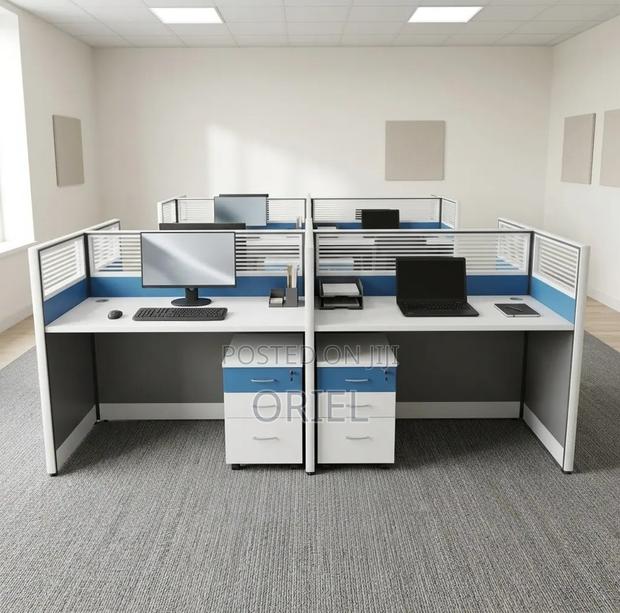 Office Workstation : Office Modular Staff Workstation for 4 - thumbnail 8