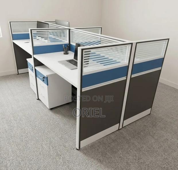Office Workstation : Office Modular Staff Workstation for 4 - thumbnail 11