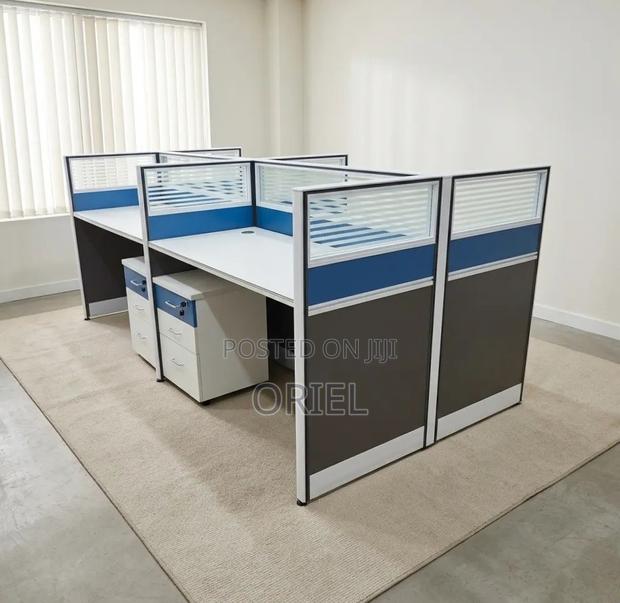 Office Workstation : Office Modular Staff Workstation for 4 - thumbnail 12