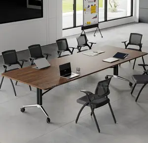 Boardroom Table; 240 CM Foldable Office Staff Meeting Table
