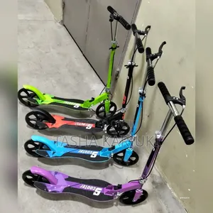Scooter With Hand Brakes Big Wheels Colours; Purple, Blue,red,green