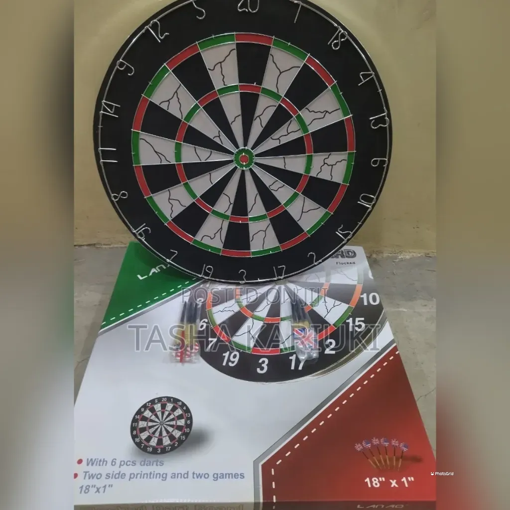 Professional Dart Board 2 Games 
18 Inches 
2 Side Print