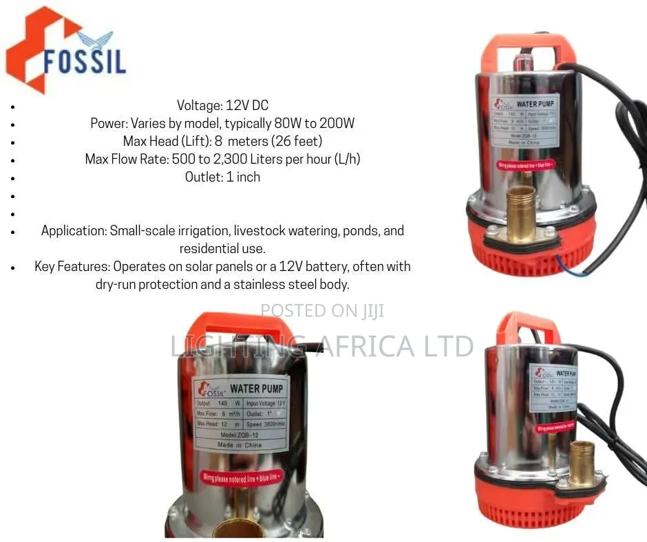 20 Meters Head 200w - 12v Submersible Dc Water Pump