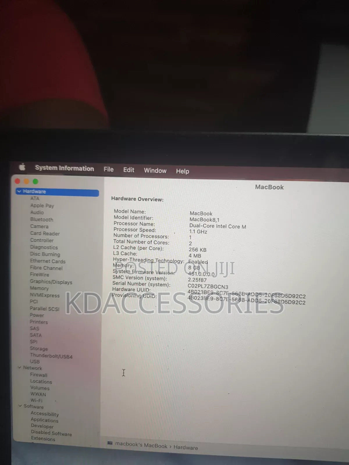 Laptop Apple MacBook 2015 8GB Intel Core M SSD 256GB