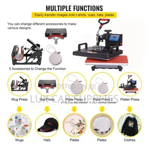 8 in 1Heat Press Machine Sublimation Machine T-Shirts