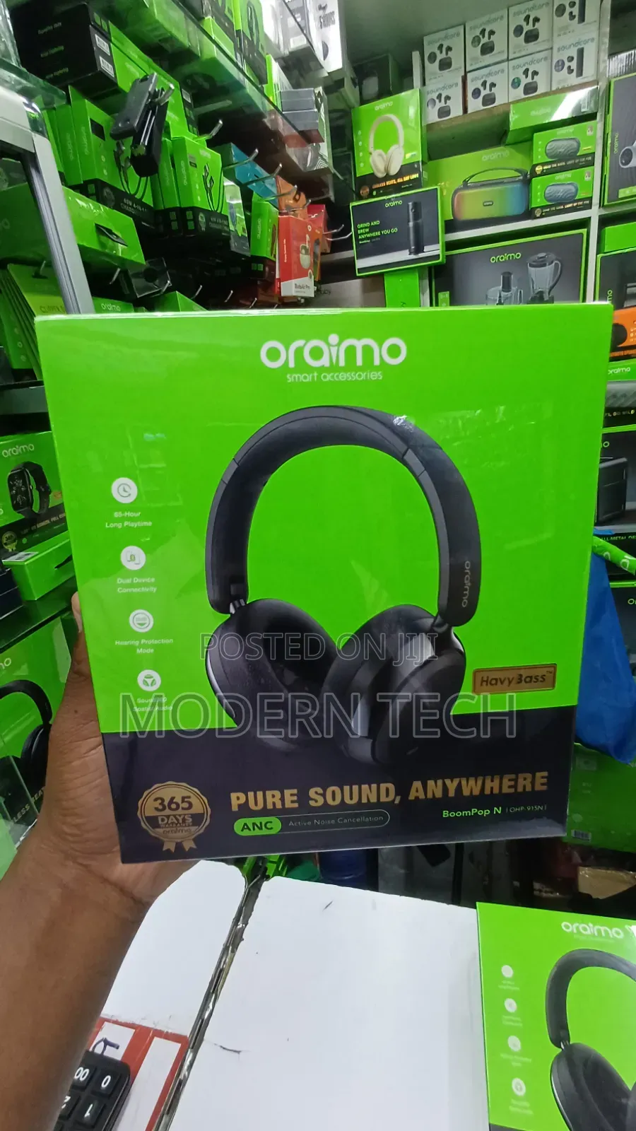 Oraimo BoomPop N 65hrs Playtime Headphones