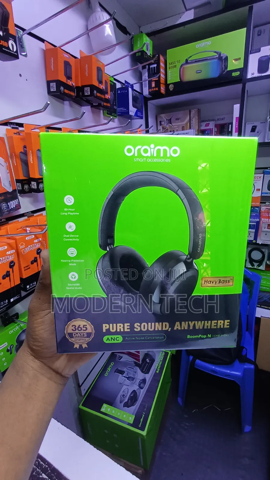 Oraimo BoomPop N 65hrs Playtime Headphones