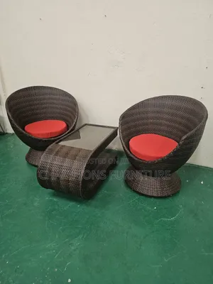 Sleek Rattan Lounge Set