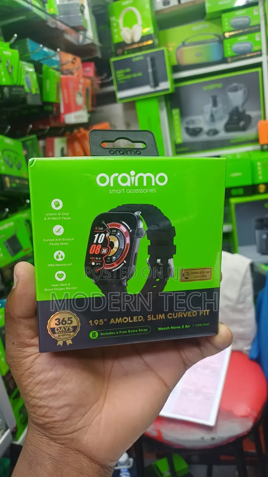 Oraimo Watch Nova 2 Air Ultra-Slim Watcha Nova 2 Air Amoled Watch