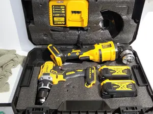 Cordless Dewalt Grinder and Drill Combo Set