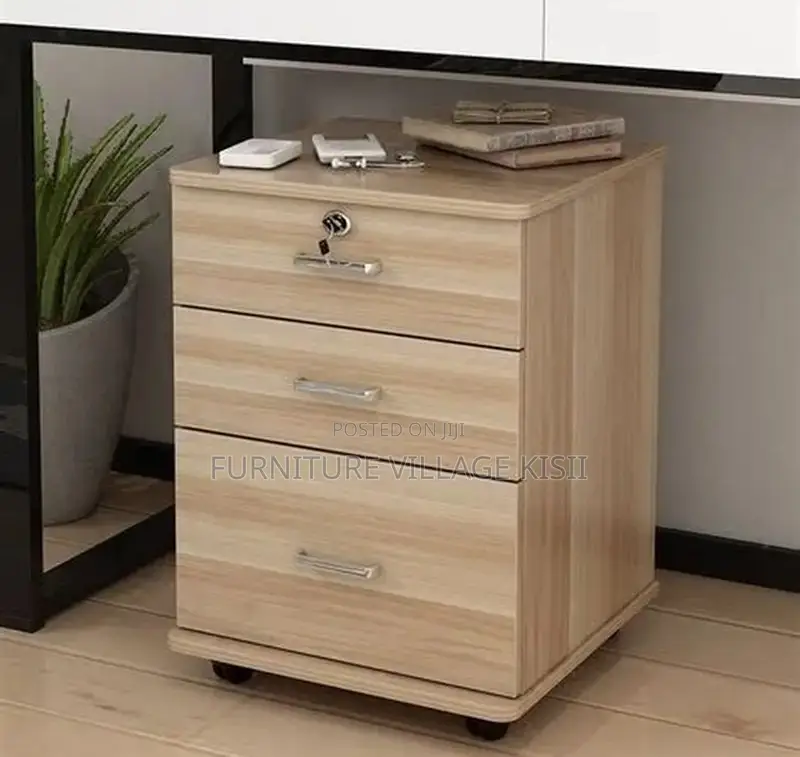 Office Cabinet: 3-Drawer Pedestrian Cabinet