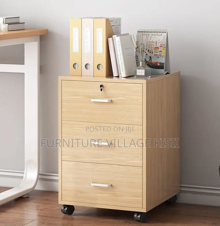 Office Cabinet: 3-Drawer Pedestrian Cabinet