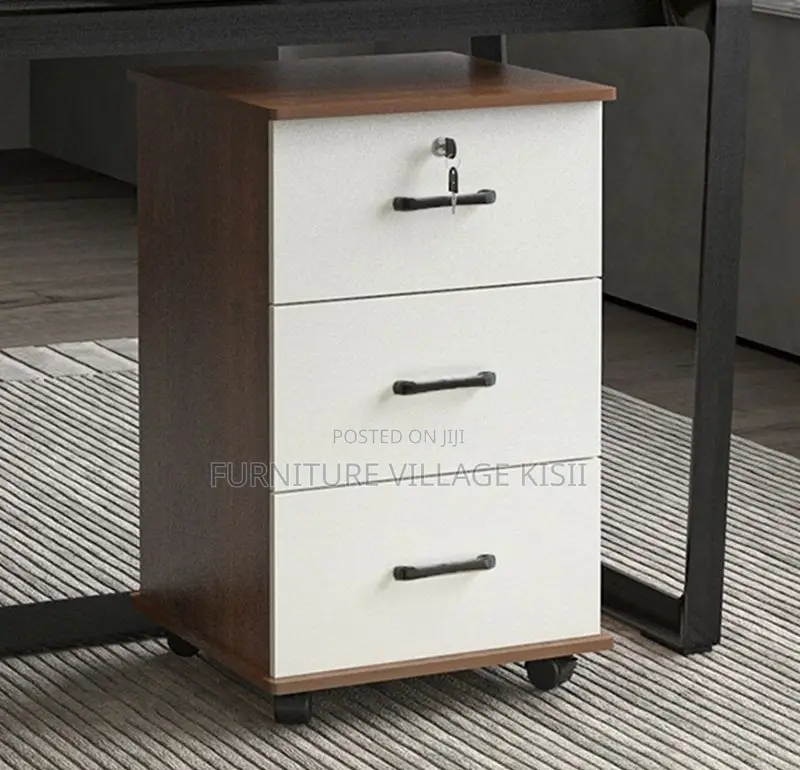 Office Cabinet: 3-Drawer Pedestrian Cabinet