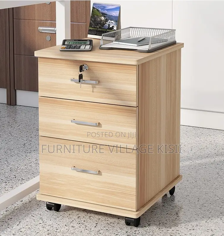Office Cabinet: 3-Drawer Pedestrian Cabinet