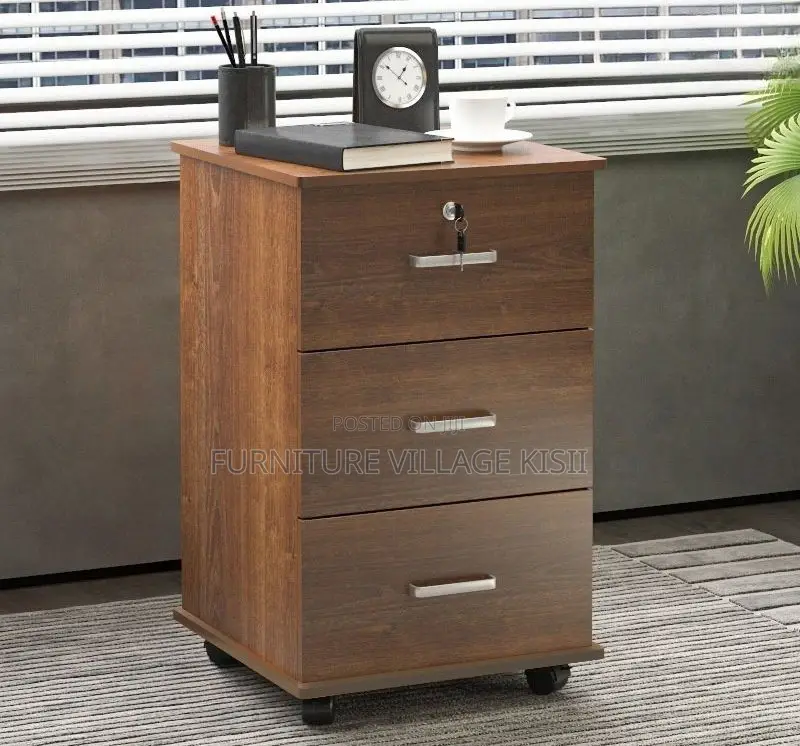 Office Cabinet: 3-Drawer Pedestrian Cabinet