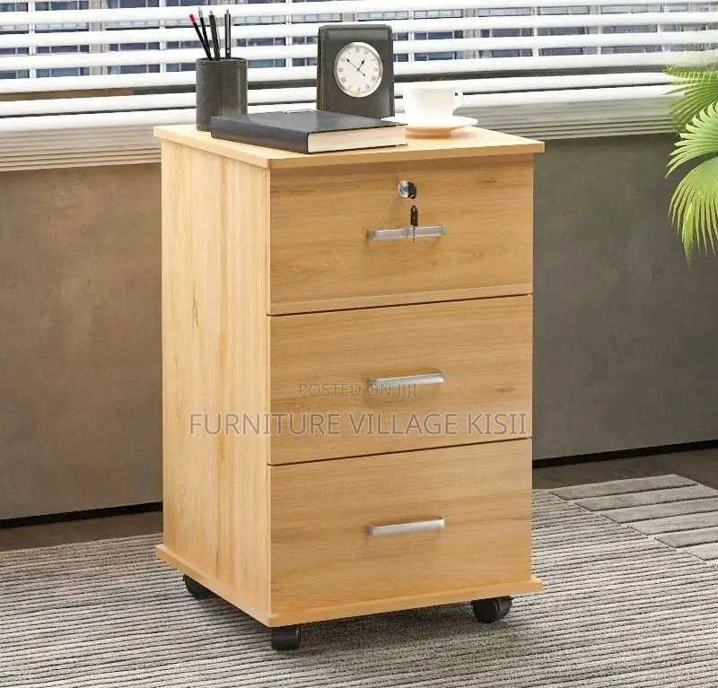 Office Cabinet: 3-Drawer Pedestrian Cabinet