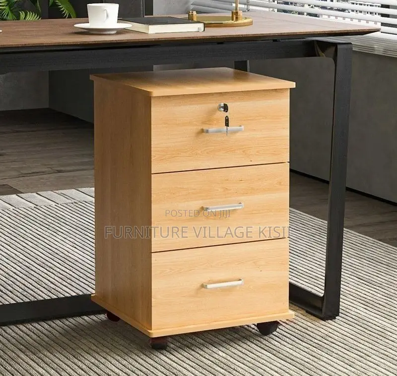 Office Cabinet: 3-Drawer Pedestrian Cabinet