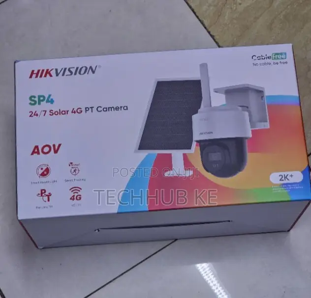 Hikvision SP4 Single Lens Solar CCTV Camera4G LTE, Two-Way Audio