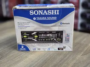 Sonashi Bluetooth Car Radio With FM, USB, AUX and Mem Card Slot