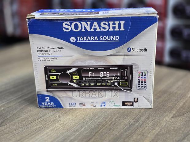 Sonashi Bluetooth Car Radio With FM, USB, AUX and Mem Card Slot