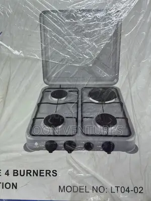 Nunix Table Top Gas Stove- 4 Burners With Auto Ignition