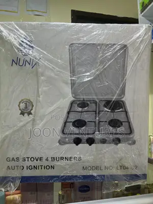 Nunix Table Top Gas Stove- 4 Burners With Auto Ignition