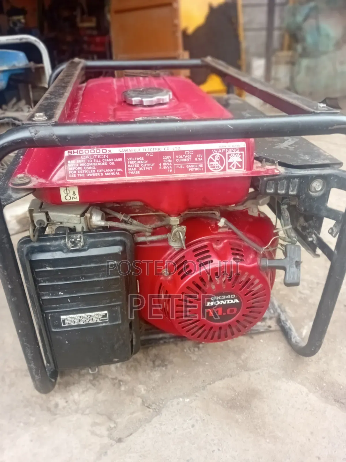 Heavy Duty Honda 6000DX Elemax Petrol Generator