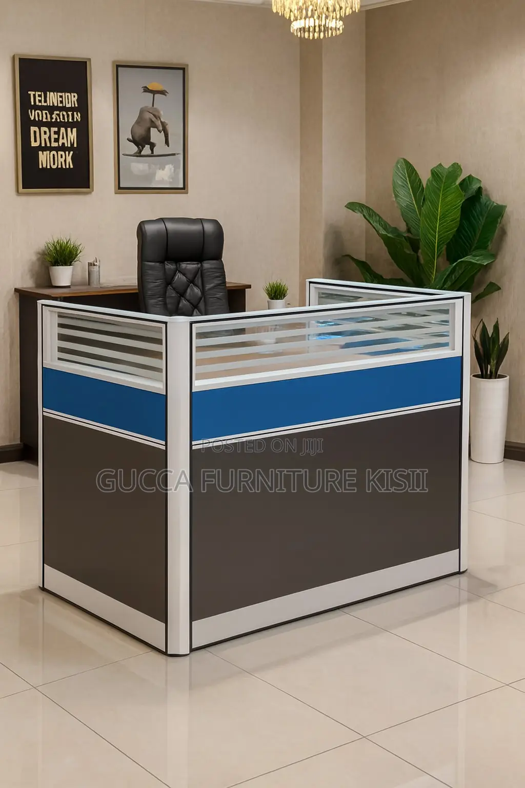 Workstation; 1-Way Cyber/Office Workstation