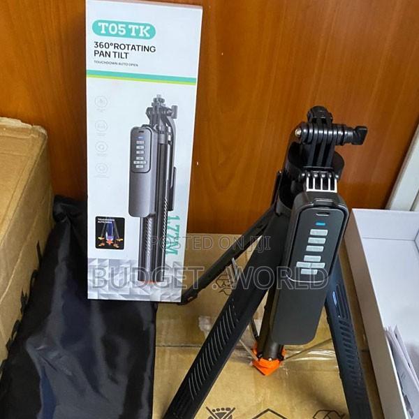 T05 360 Degree Rotating Phone Selfie Stick Tripod - thumbnail 2