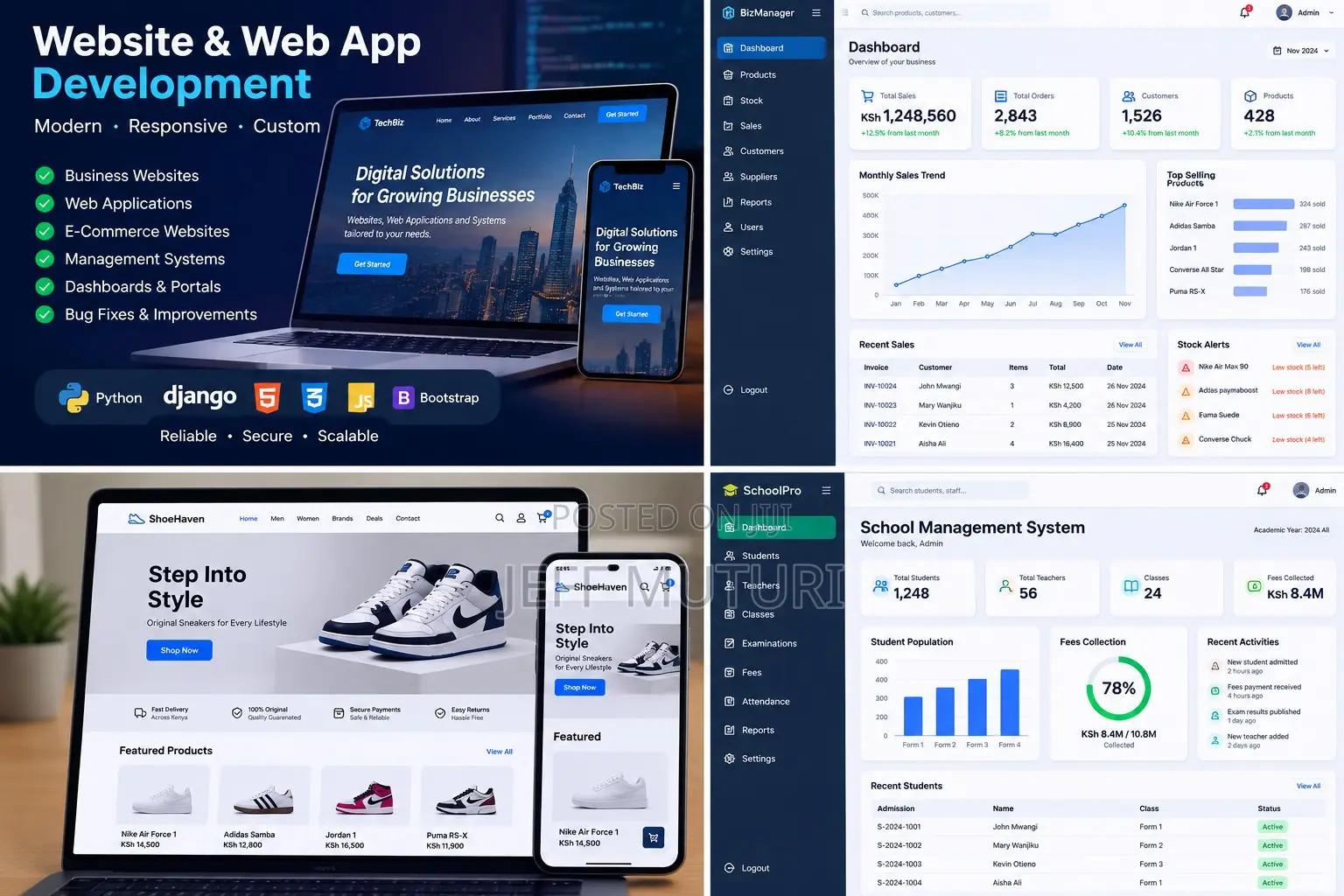 Professional Website Web Application Development