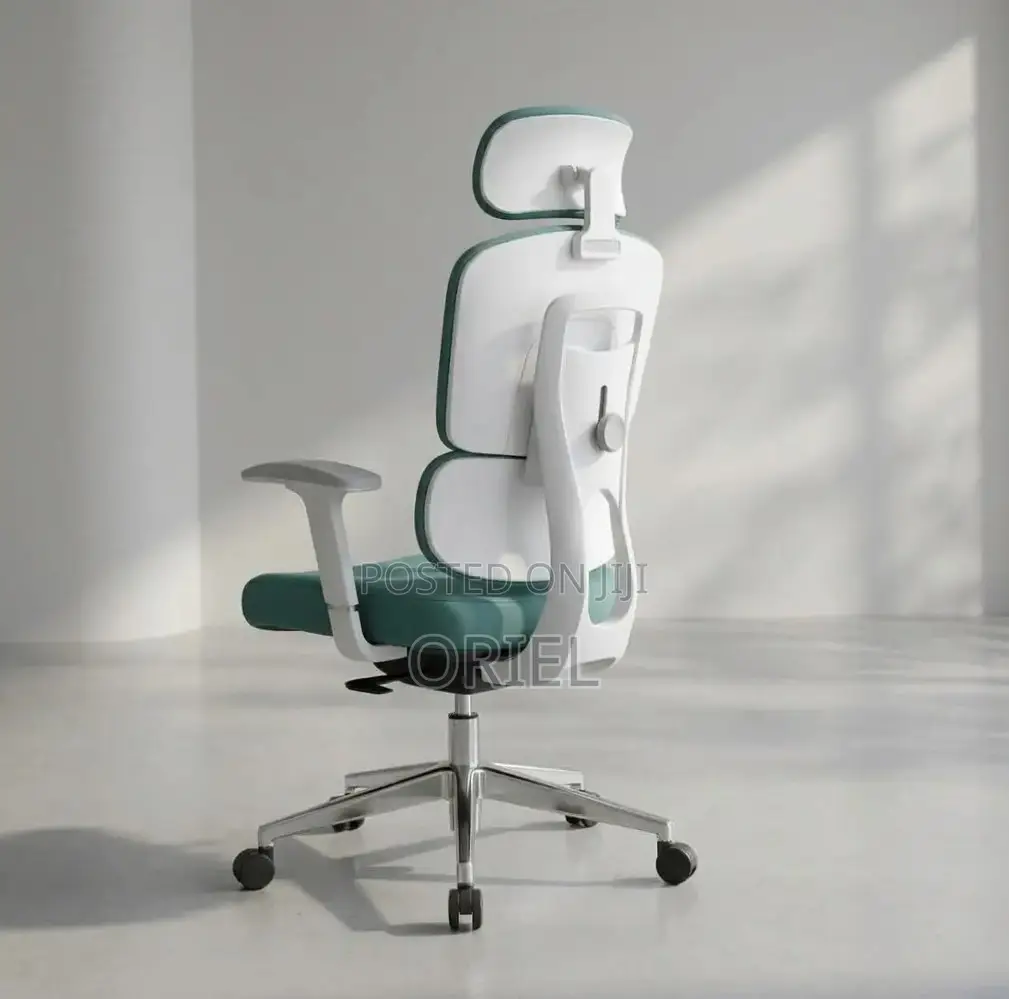 Office Chair : Orthopedic Green Fabric Office Chair