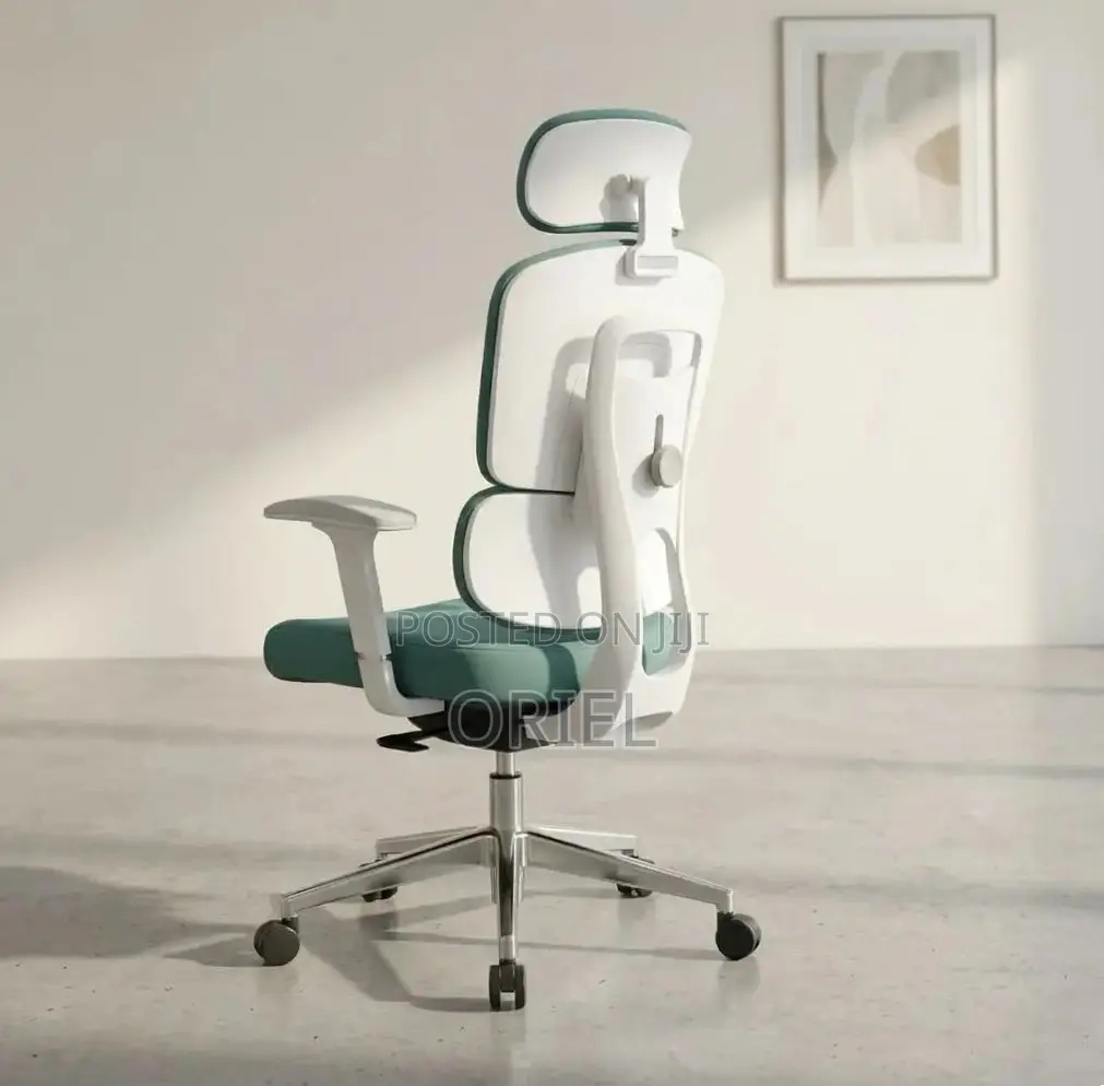 Office Chair : Orthopedic Green Fabric Office Chair