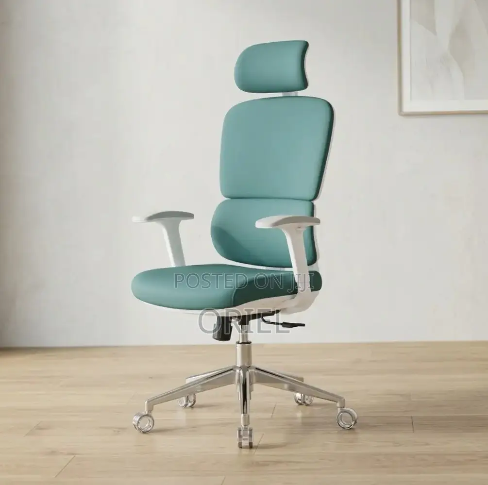 Office Chair : Orthopedic Green Fabric Office Chair